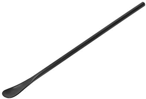 Tissting Cucchiaino da Caffè in Acciaio Inox 304 con Manico Lungo Nero Opaco - Per Mescolare Bevande, Bar, Caffè, Cocktail, Casa e Ufficio, Facile da Pulire e Riutilizzabile