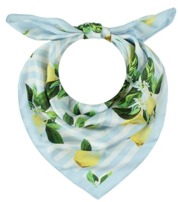 Majea - Kleines quadratisches Halstuch aus imitierter Seide 70cm x 70cm Kopftuch Bandanas Schals (880071)