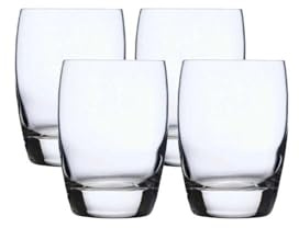 Luigi Bormioli Michelangelo 9 oz Whisky Glasses - Refined Drinking Experience - Fine Laser-Cut Rims, Ideal for Cocktails, Whikey, Shots, More - Dishwasher Safe, Made in Italy (Set of 4)