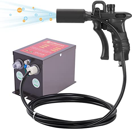 Ionizing Air Gun 7.0KV Anti Static Air Gun Static Eliminator Anti Static Gun + High Voltage Generator Anti Static Ionizer for Industrial Static Removal 220V(with one air Gun)