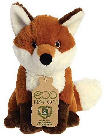 Aurora World Aurora, 35009, Eco Nation,Fuchs, 23cm, Plüschtier, Braun & Weiß