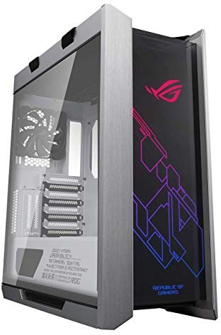 ASUS ROG Strix Helios White Edition Gaming Gehäuse (RGB, EATX/ATX, GPU, Aluminium, Aura Sync, 420mm-Radiatorunterstützung) weiß