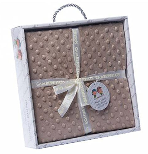 various Manta Burbujas con Borreguillo para Bebés en Color Marrón 0.80 x 1.10 m Manta para recién Nacidos Mantitas para Bebes Suave y Confortable Cálida niña y niño Mantas para Todas Las Estaciones…