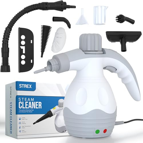 Strex Nettoyeur Vapeur Extra Puissant - 1200W 4bar - Défroisseur vapeur multifonction tout-en-un