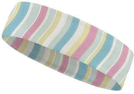 Elastisches Stirnband für Herren und Damen, Wellen, Regenbogen-Schweißbänder für Laufen, Yoga, Tennis, Fitness, Basketball und mehr (2 Stück)