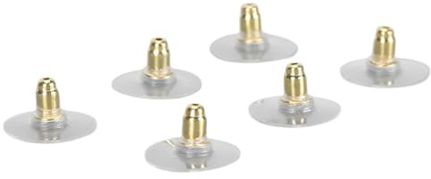 Ersatz-Ohrringverschlüsse aus 925er-Silber, Sichere Verschluss-Ohrstecker, Antiallergen, Geeignet für Empfindliche Ohren, 3 Paar, Hält die Ohrringe Leicht an Ort und Stelle, (GOLD)