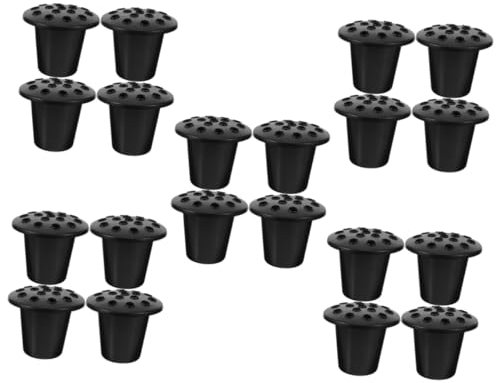 YARNOW 20 Pcs Arrangement De Fleurs Base Vase De Cimetière Délicat Vases Funéraires pour Fleurs Urne en Plastique Planteur Cimetière Pot De Fleurs Urne Pot De Fleurs Vases Commémoratifs