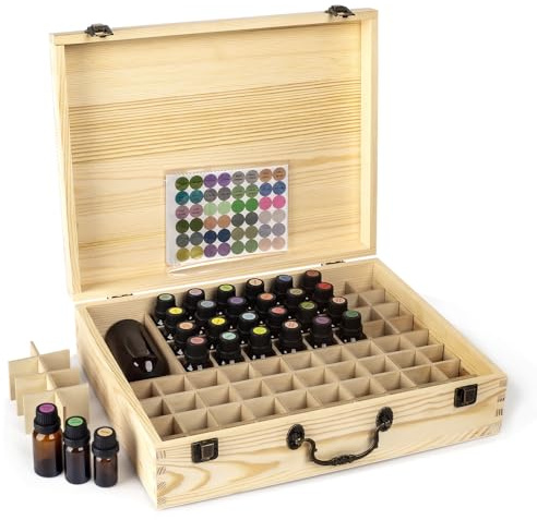 Guolich Aufbewahrungsbox für ätherische Öle aus Holz Ätherische Öle Display