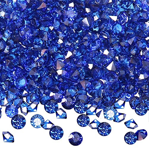 TOAOB 5000 Stück 4.5 mm Blau Acryl Kristalle Diamanten Tischstreuer Konfetti Klare Strasssteine für Tischdekoration Hochzeit Braut Dekoration Vasenperlen
