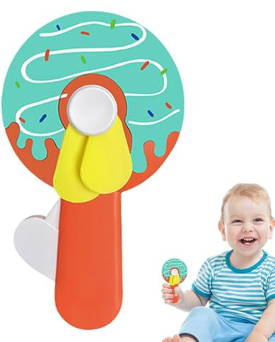 Holdes Ventilatore a mano, ventilatore a pressione manuale – Ventilatori personali, pressa manuale, ventola di raffreddamento, regalo per feste – Ventilatore di raffreddamento manuale, pressa a mano