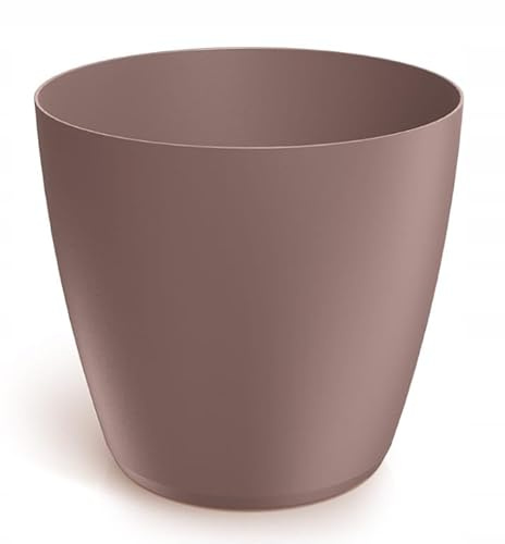 DomoDomo Blumentopf & Übertopf Marsala Matt 11,9x10,9 cm – Kunststoff Blumentopf glatt, Pflanztopf für Blumen & Zimmerpflanzen
