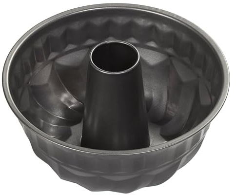 Chef Aid Fluted Cake Tin – Non-Stick Cake Pan, Pumpkin Shape Baking Mould, Round Ring Cake Tin for Baking Grey 21 x 9 cm