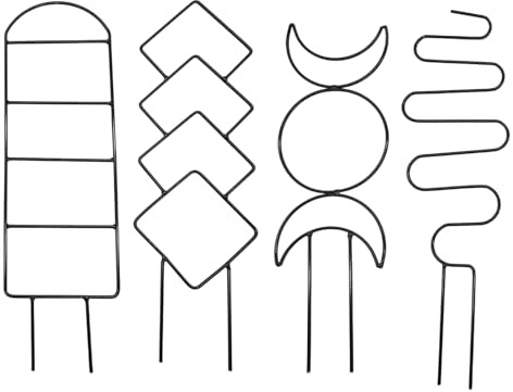 GTFYUDGH Traliccio Per Piante In Vaso Rampicanti | Supporto Metallico Per Piante In Contenitore - Obelisco Per D'appartamento Struttura Di Crescita Impilabile Per Edera E Pothos