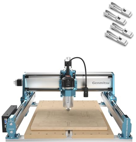 Genmitsu Fraiseuse CNC 4040-PRO MAX+ Lot de 4 pinces d'étau CNC pour fraisage du bois, du métal et de l'acrylique, contrôle GRBL, machine à graver 3 axes