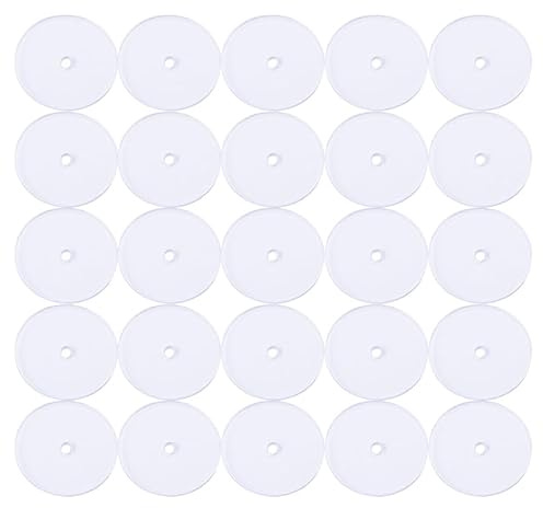 Zerodeko Tapones Transparentes para Pendientes Tipo Botón 100 Piezas, Cierres de Plástico Antideslizantes para Oreja, Accesorios para Hacer Pendientes, Almohadillas Protectoras para Uso