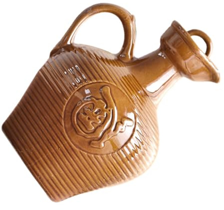 Keramik Weinkessel Tragbarer Weinkrug mit Griff im Antikstil | Wasserkrug Keramik, Haushaltsweinbehälter für Haus und Tisch, Feines Design, Ausführung