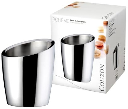 COUZON - Seau à champagne - Bohème - Acier inoxydable 18/10, Finition Miroir - Inox