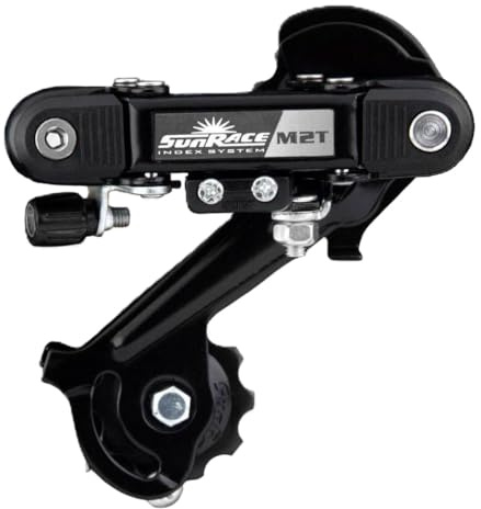 Sunrace - Schaltwerk für Mountainbike, Indexe 6/7/8 Gänge, direkte Befestigung auf Rahmen – Grau, Einheitsgröße