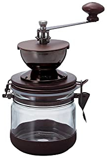 Hario Canister Molinillo de café Manual, Cristal, Marron, 11 cm
