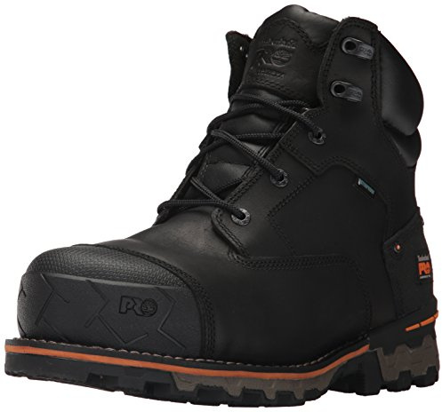 Timberland PRO Men's 6 in Boondock CT WP, Black Full Grain Leather, 6 UK