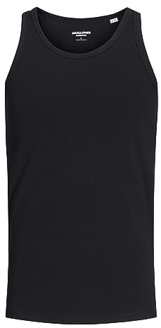Jack & Jones Basic Tank Top Camiseta de tirantes, Hombre, Negro (Black C-n10), L