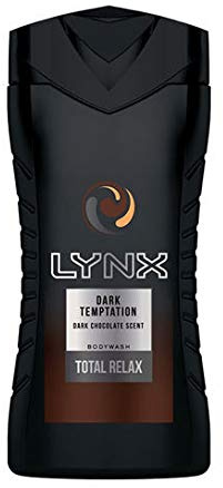 Lynx Dark Temptation Men's Shower Gel 225ml 3pk | Dark Chocolate Body Wash | 12H Fresh | Lynx Dark Temptation Shower Gel for Men | Dark Chocolate Body Wash 225ml