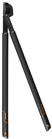 Fiskars SingleStep Loppers Bypass Hook Head (L) L38, Non-stick coating, Hardened precision steel, Length: 82 cm, Black, 1001426