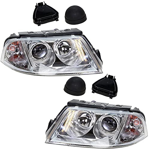 BESTPRICE 2x Hauptscheinwerfer vorne links + rechts H7 FF - Frontscheinwerfer ohne Stellmotor, Kompatibel mit VW PASSAT B5.5 (3B3), PASSAT B5.5 Variant (3B6)