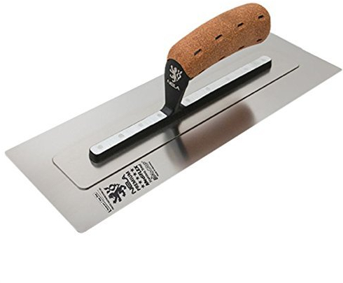 NELA 16in MediFLEX Trowel - Premium Medium Flex Plasterers Trowel 16x4.9in 10894012BK