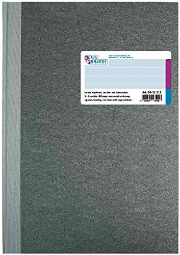 König und Ebhardt König & Ebhardt 8611311 Geschäftsbuch (A4 mit beweglicher Kopfleiste kariert 80g/m², 144 Blatt, Fadenheftung, mit Seitenzahl)