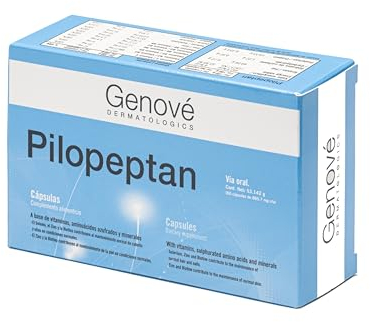 Pilopeptan MAN 30 Cápsulas | Nutrición Capilar Masculina | Colágeno + Queratina + Serenoa + Semillas de Calabaza | Vitaminas B,C,D,E y Biotina | Apoyo al Cabello Fuerte, Volumen y Vitalidad | 1 Mes