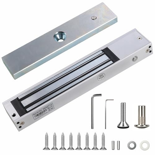 UHPPOTE Electromagnetic Lock 600lbs Holding Force Fail Safe for OutSwinging Door Access Control System