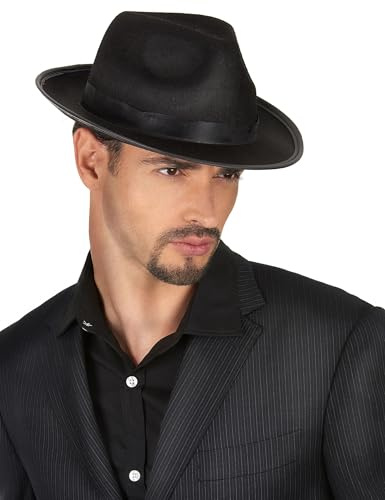DEGUISE TOI VEGAOO - Hut Borsalino für Erwachsene - Einheitsgröße - Schwarz - Accessoires - - Carnaval