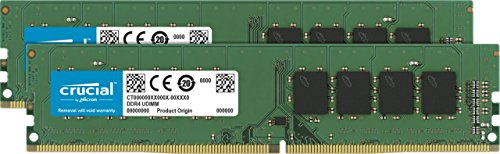 Crucial CT2K8G4DFD824A 16 GB Kit (8 GB x 2) DDR4 2400 MT/s (PC4-19200) CL17 DR x 8 Unbuffered DIMM 288-Pin Memory