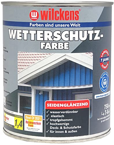 Wilckens Wetterschutzfarbe seidenglänzend, 750 ml, RAL 6002 Laubgrün