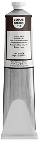 LUKAS STUDIO OIL 200 ml, Ölfarbe in Premium-Qualität, Farbton Umbra natur