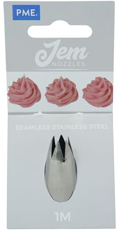 JEM Nummer 1 m Open Star Savoy Spitze, silber, 2 x 2 x 3.5 cm