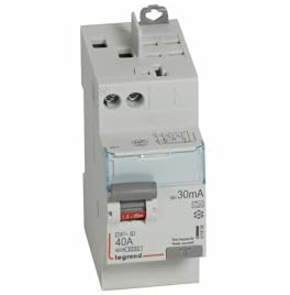 411638 Interrupteur différentiel DX3 2P 40A type A 30mA arrivée haute + départ haut - 2 modules - Legrand