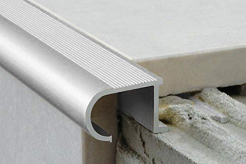 2 Meter | Rand Fliesenleiste | Alu | rostfrei | Effector | 34x11mm | A81 | silber