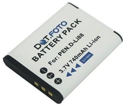 Dot.Foto D-LI88 Premium 3.7v / 740mAh Batterie Rechargeable pour Pentax Optio H90, P70, P80, WS80, W90