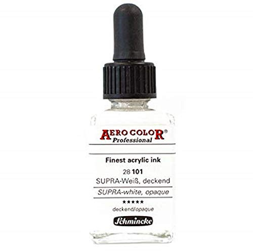28ml Airbrushfarbe - von Schmincke - Aero Color Professional - Supraweiss - deckend 281