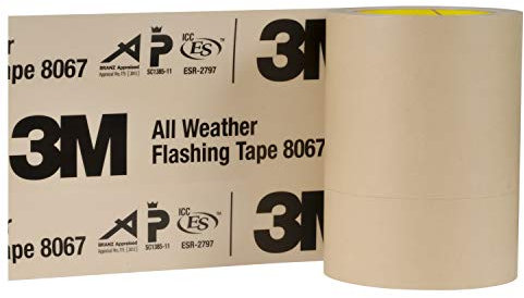3M All Weather Flashing Tape 8067 Tan, 6 in x 75 ft Slit Liner (Pack of 1)