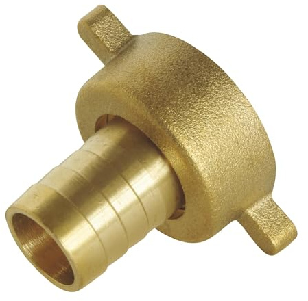 SOMATHERM FOR YOU, Raccord cannelé droit 2 pièces pour tuyau Ø12mm - Ecrou tournant à ailettes 1/2 - Laiton durable - Connexion facile et étanchéité assurée - Idéal pour arrosage