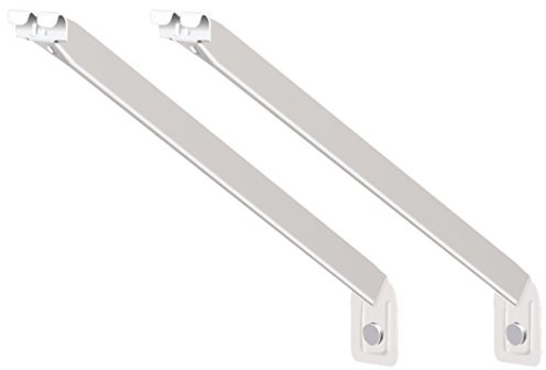 ClosetMaid 12-Inch Support Brackets for Wire Shelving 2-Pack, White