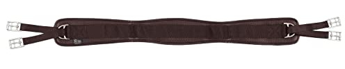 HUMANE ANTI-CHAFE GIRTH HORSE TACK SADDLE STRAP [BROWN] [60]