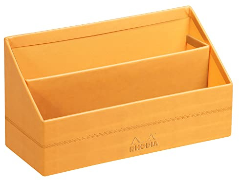 Rhodia 118840C Briefablage 25x10x14cm Kunstleder Orange