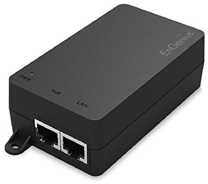 EnGenius – Adaptateur PoE, Ca 100 V – 260 V d'entrée, Sortie de 54 V/0.6 A, epa5006gp (260 V d'entrée, 54 V/0.6 A de Sortie Gigabit Ethernet)