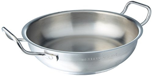 Paderno Paella-Pfanne, Edelstahl, 17,8 cm