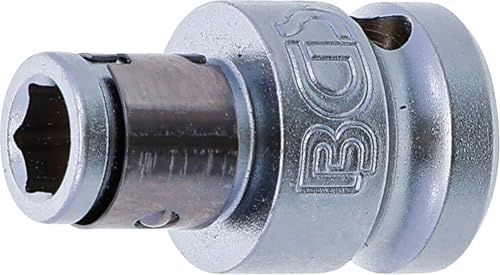 BGS 8225 | Bit-Adapter mit Haltekugel | Innenvierkant 10 mm (3/8) | Innensechskant 6,3 mm (1/4)