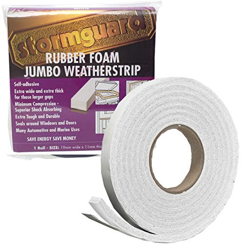 STORMGUARD 05SR6843053W - Gum foam seal blade, White color, 19x11x3050 mm